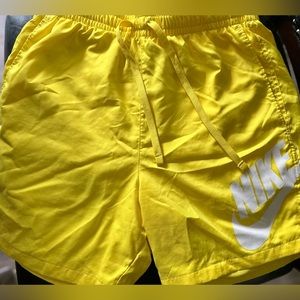 Yellow Nike shorts